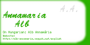 annamaria alb business card