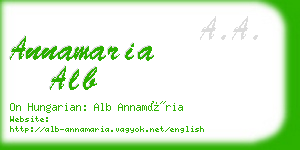 annamaria alb business card